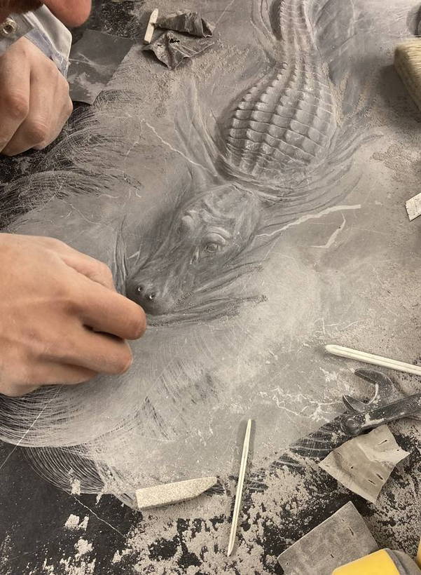 Работа камнерезной мастерской Алексея Короткова